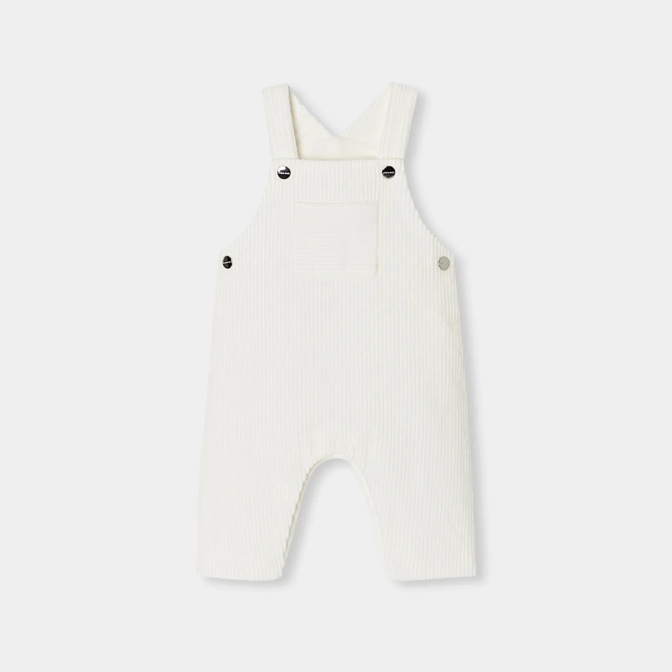 Jacadi Spieler, Latzhosen, Ensembles>Latzhose für Baby Jungen aus Samt WEICHES JACADI WEISS