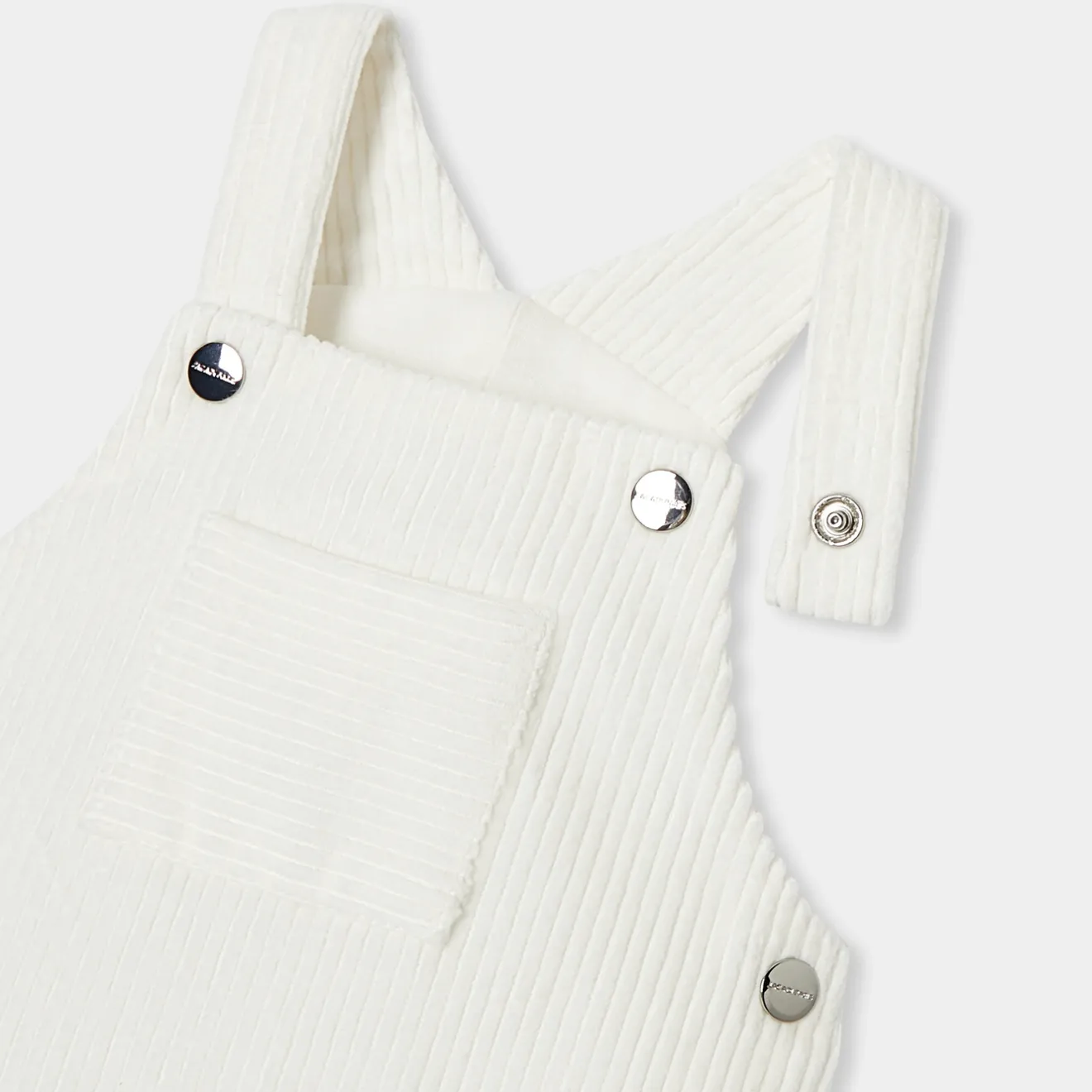Jacadi Spieler, Latzhosen, Ensembles>Latzhose für Baby Jungen aus Samt WEICHES JACADI WEISS