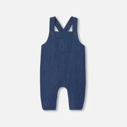 Jacadi Spieler, Latzhosen, Ensembles>Latzhose für Baby Mädchen aus weichem Jeansstoff JEANSDUNKELBLAU