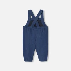Jacadi Spieler, Latzhosen, Ensembles>Latzhose für Baby Mädchen aus weichem Jeansstoff JEANSDUNKELBLAU