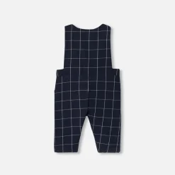 Jacadi Spieler, Latzhosen, Ensembles>Latzhose mit Karomuster für Baby Jungen MARINEBLAU/WEISS
