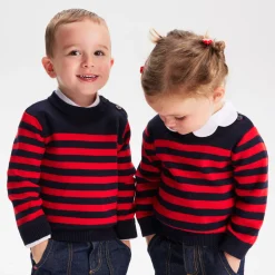 Jacadi Pullover, Sweatshirts, Strickjacken|Pullover, Sweatshirts, Strickjacken>Matrosenpullover Kleinkind MARINEBLAU/ROT