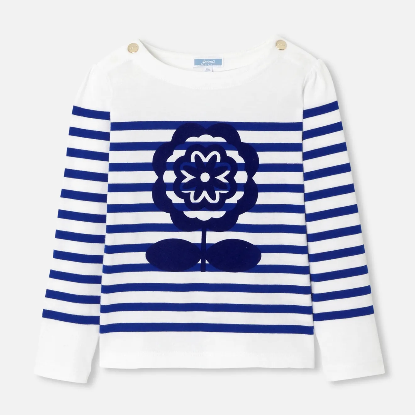 Jacadi T-Shirts, Polos, Langarmshirts>Matrosenshirt für Mädchen WEISS/BLAU