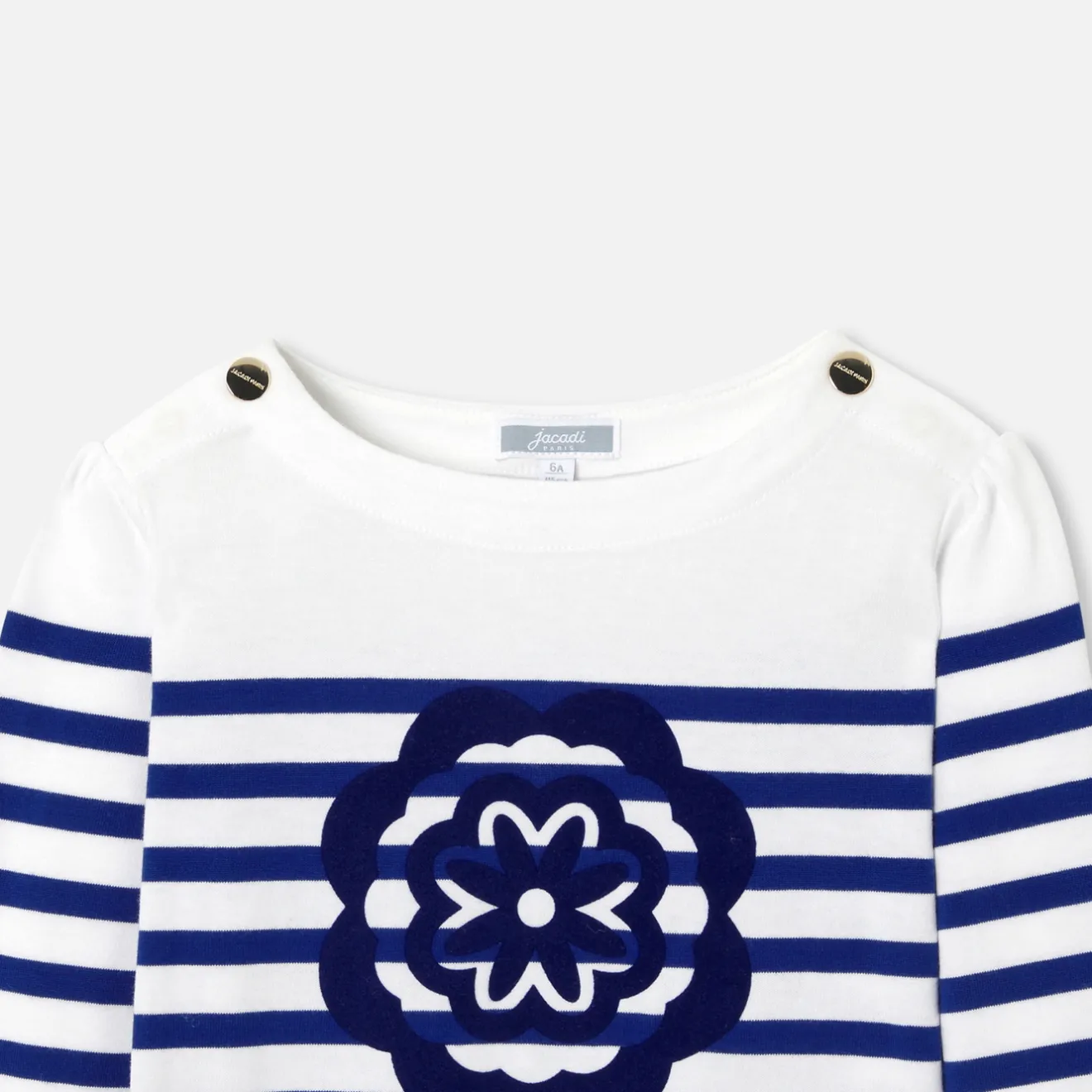 Jacadi T-Shirts, Polos, Langarmshirts>Matrosenshirt für Mädchen WEISS/BLAU