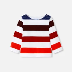 Jacadi T-Shirts, Polos, Langarmshirts>Matrosenshirt Kleinkind Junge WEISS/ROT