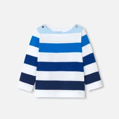 Jacadi T-Shirts, Polos, Langarmshirts>Matrosenshirt Kleinkind Junge WEISS/MARINEBLAU