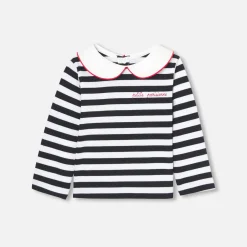 Jacadi T-Shirts, Polos, Langarmshirts>Matrosenshirt Kleinkind Mädchen WEISS/MARINEBLAU