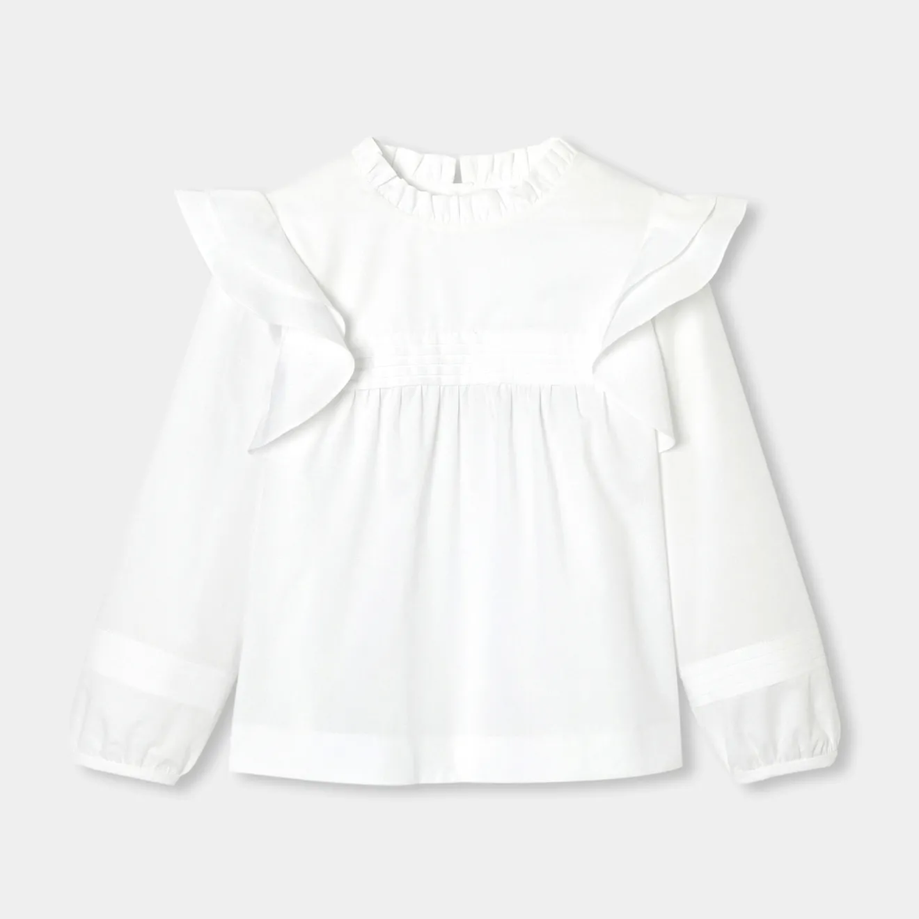 Jacadi Blusen>Mädchenbluse aus Popeline JACADI WEISS