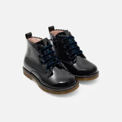 Jacadi Stiefeletten|Schuhe>Mädchen-Booties aus Glattleder MARINEBLAU JACADI