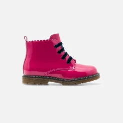 Jacadi Stiefeletten|Schuhe>Mädchen-Booties aus Glattleder FUSCHIA