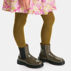 Jacadi Stiefeletten>Mädchen-Chelsea-Boots aus Glattleder KAKI