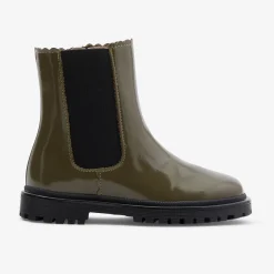 Jacadi Stiefeletten>Mädchen-Chelsea-Boots aus Glattleder KAKI