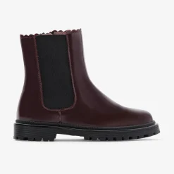 Jacadi Stiefeletten>Mädchen-Chelsea-Boots aus Glattleder BORDEAUX