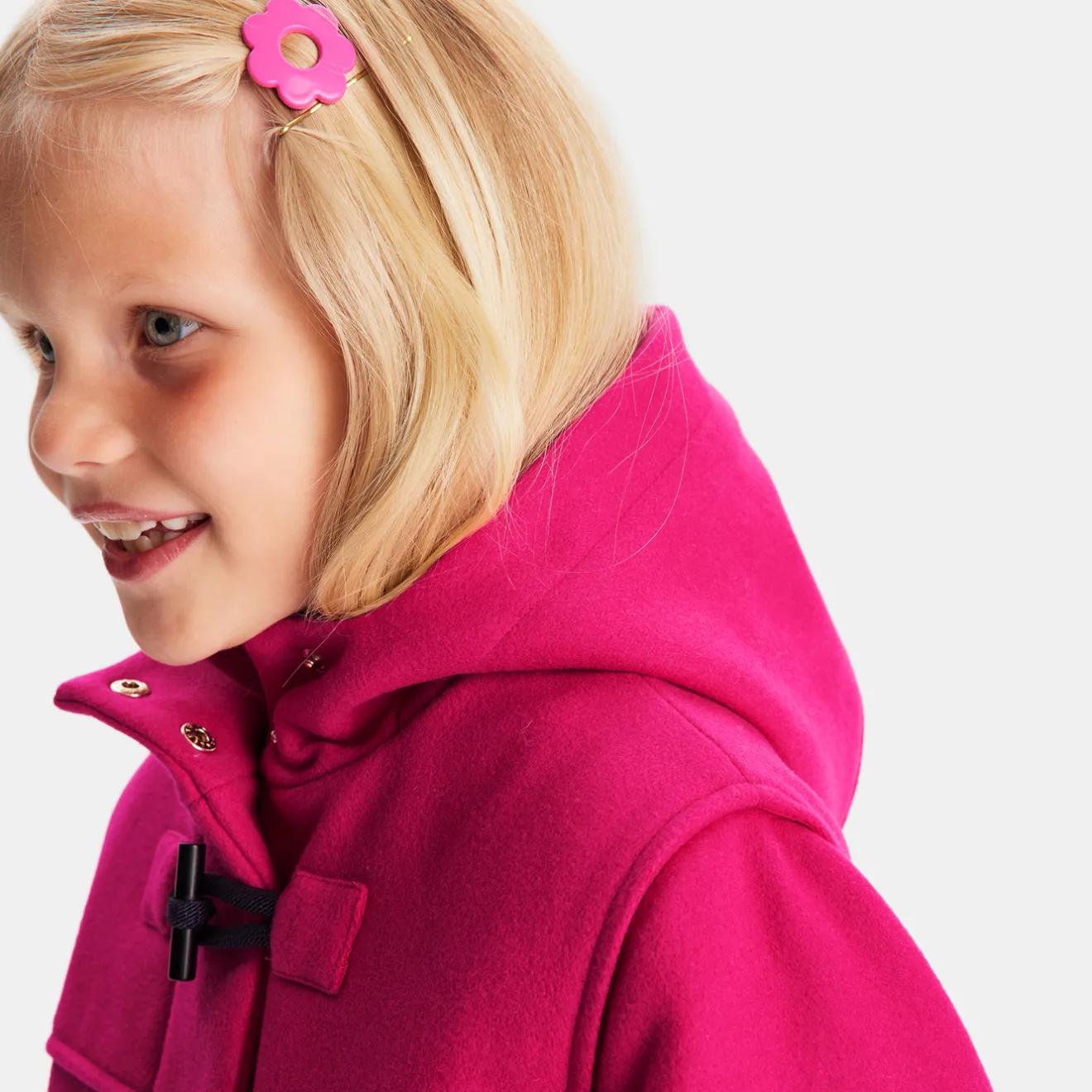 Jacadi Jacken & Mäntel>Mädchen-Dufflecoat aus Wolle ROSE GRENADINE