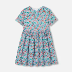 Jacadi Kleider & Röcke>Mädchenkleid aus Liberty-Stoff WEISS/MEHRFARBIG