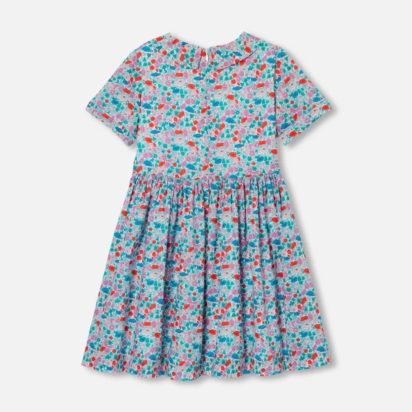 Jacadi Kleider & Röcke>Mädchenkleid aus Liberty-Stoff WEISS/MEHRFARBIG