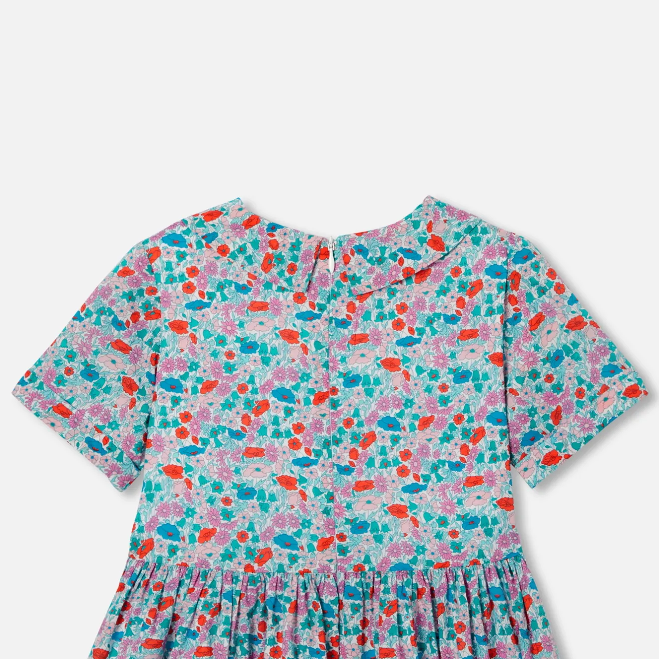 Jacadi Kleider & Röcke>Mädchenkleid aus Liberty-Stoff WEISS/MEHRFARBIG