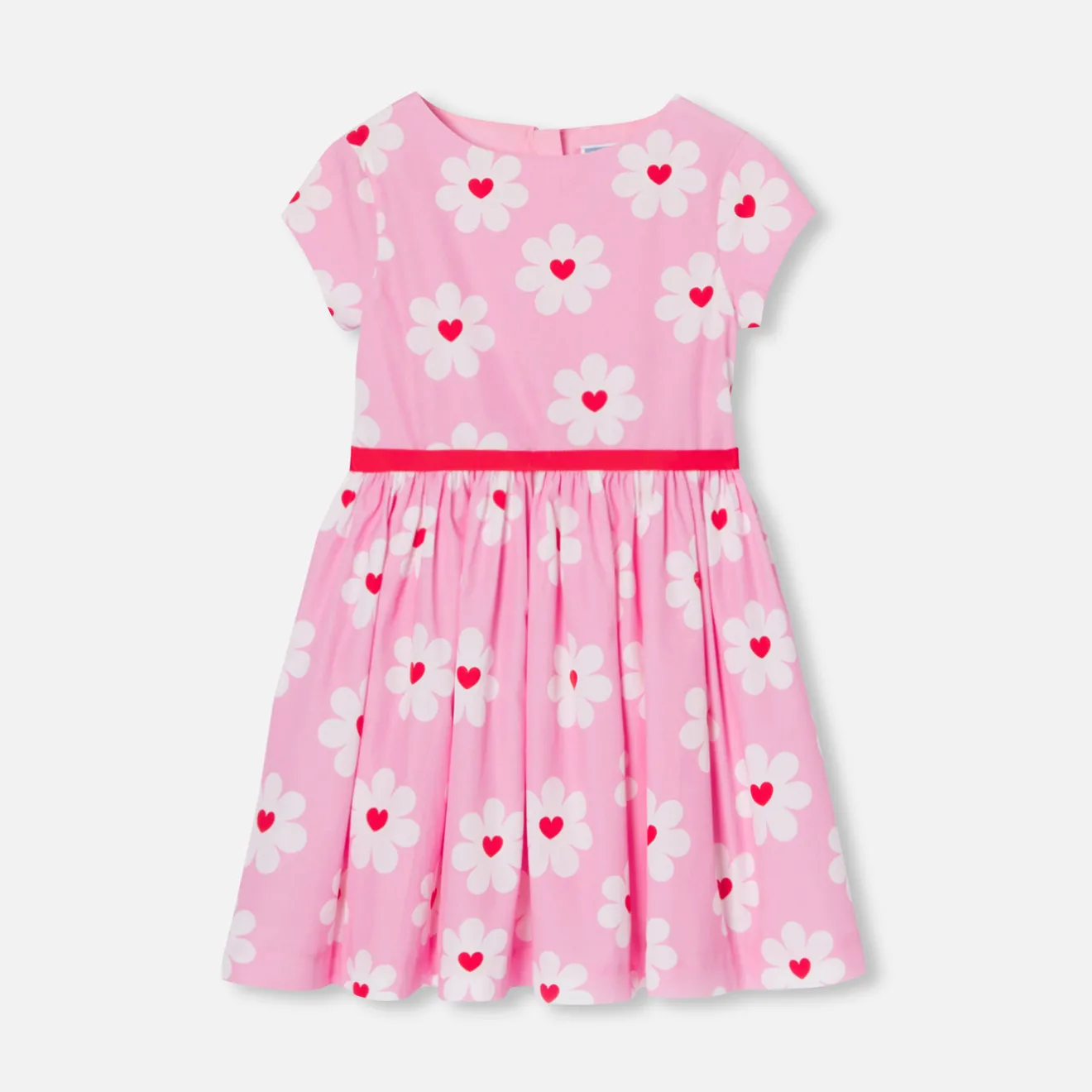 Jacadi Kleider & Röcke>Mädchenkleid aus Popeline ROSA/MEHRFARBIG