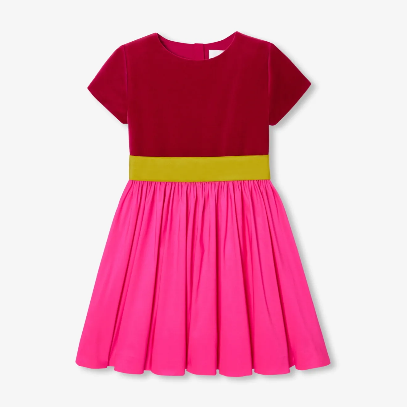 Jacadi Kleider & Röcke>Mädchenkleid im Colorblock-Design ROSA/MEHRFARBIG