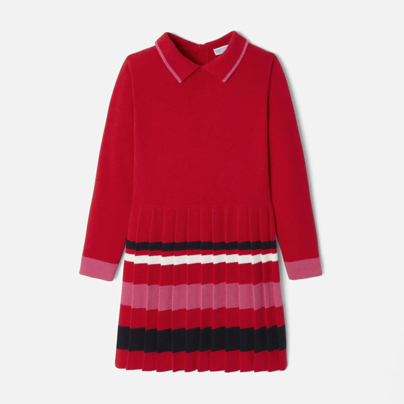 Jacadi Kleider & Röcke>Mädchenkleid mit Ballonärmeln ROT JACADI