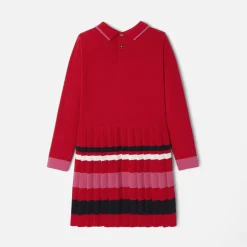 Jacadi Kleider & Röcke>Mädchenkleid mit Ballonärmeln ROT JACADI