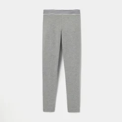 Jacadi Hosen Und Leggings>Mädchenleggings aus Baumwollpikee GRAU MELIERT HELL JACADI