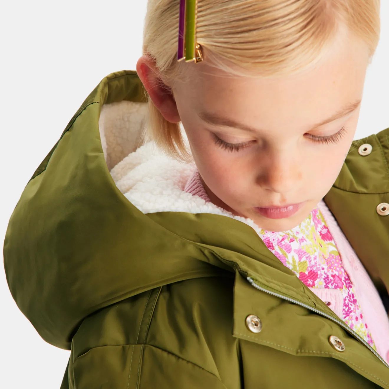 Jacadi Jacken & Mäntel>Mädchen-Parka, mit Sherpa gefüttert KAKI