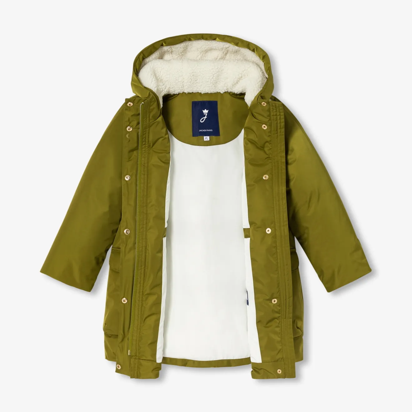 Jacadi Jacken & Mäntel>Mädchen-Parka, mit Sherpa gefüttert KAKI