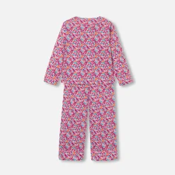 Jacadi Schlafanzüge & Nachthemden>Mädchenpyjama aus Liberty-Stoff ROSA/MEHRFARBIG