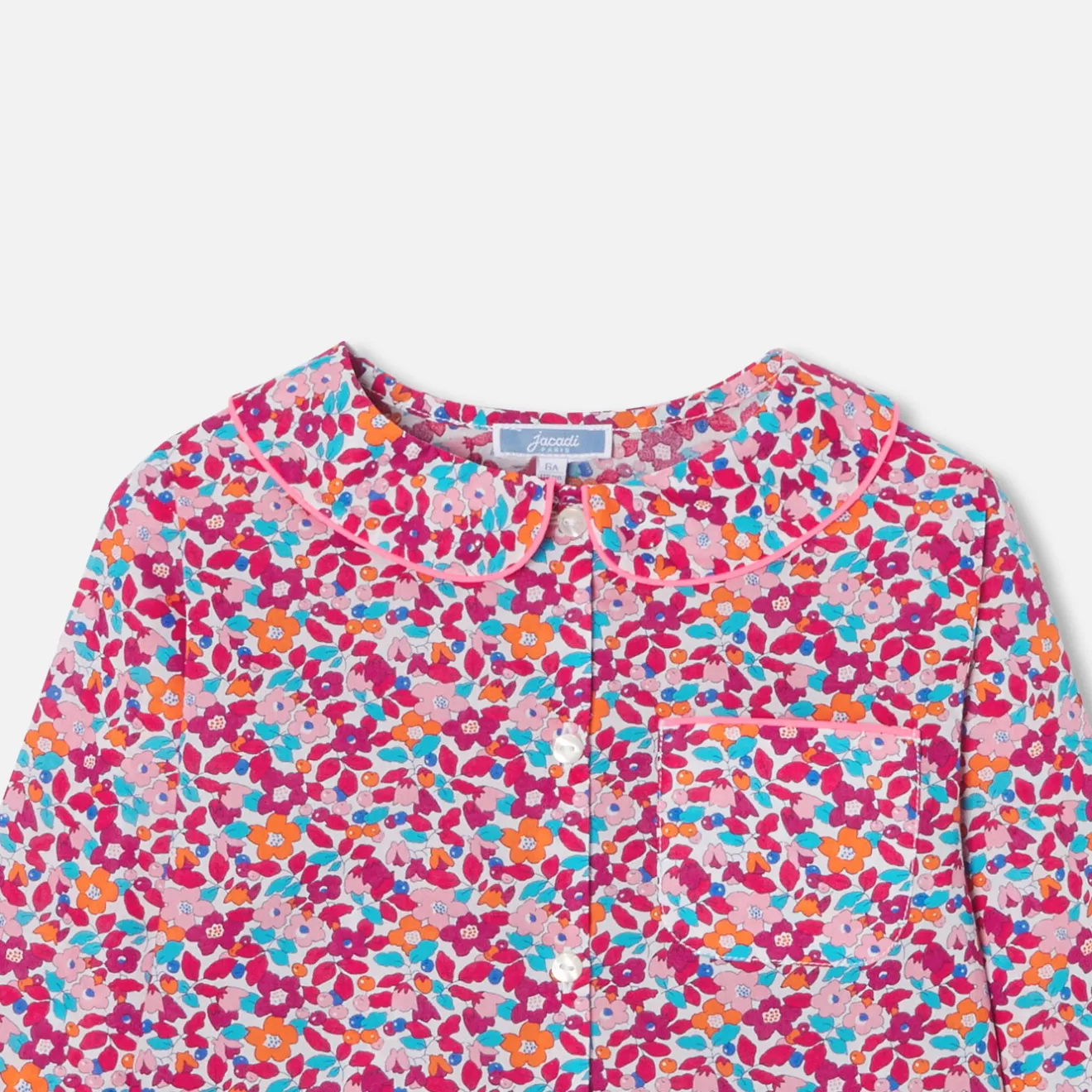 Jacadi Schlafanzüge & Nachthemden>Mädchenpyjama aus Liberty-Stoff ROSA/MEHRFARBIG