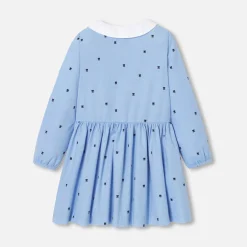 Jacadi Accessoires|Kleider & Röcke>Mädchenschürze mit Tulpenmotiv BLAU/WEISS