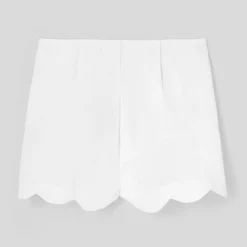 Jacadi Shorts & Kurze Overalls>Mädchenshorts aus Baumwollpikee JACADI WEISS