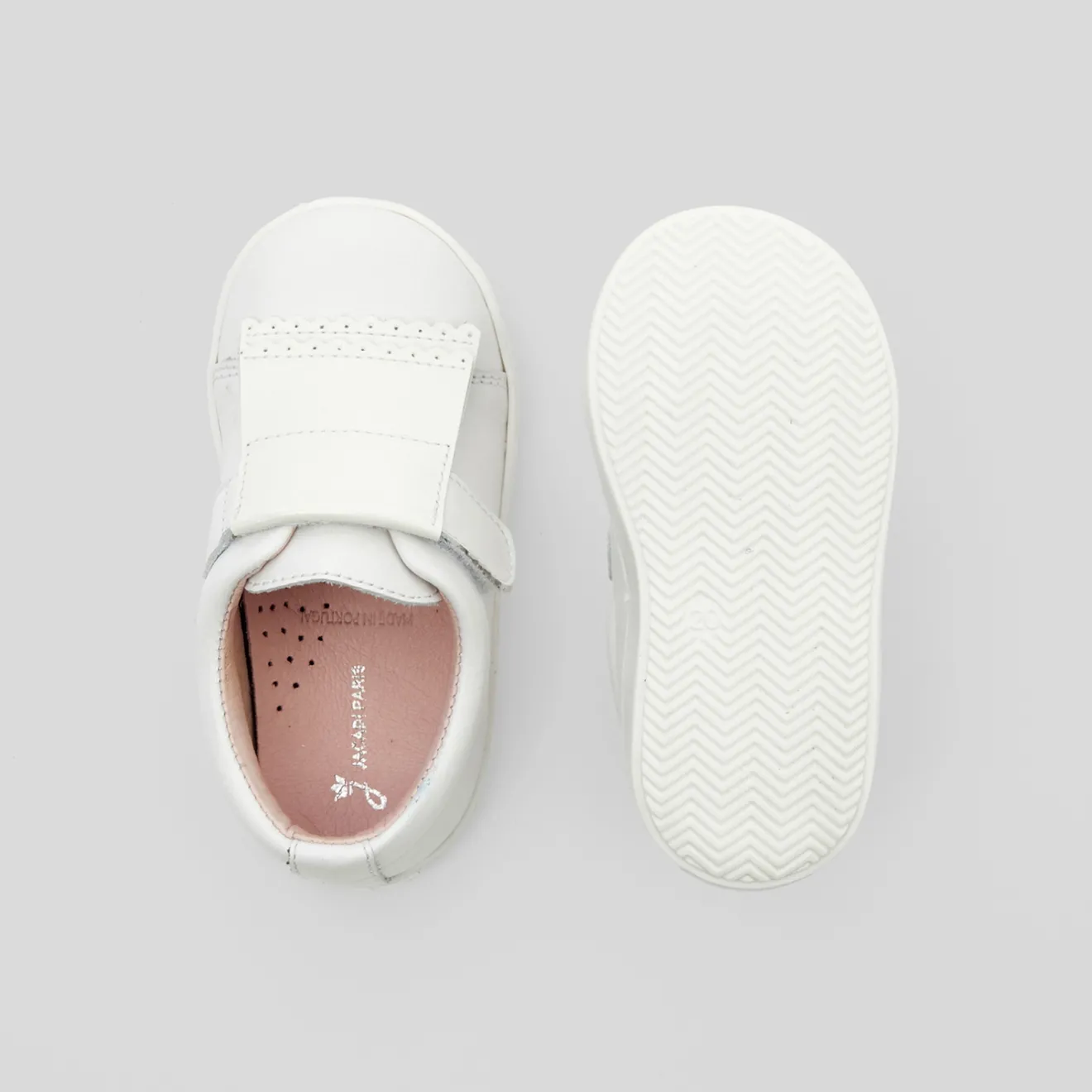 Jacadi Sneakers|Schuhe>Mädchen-Sneakers aus Leder JACADI WEISS