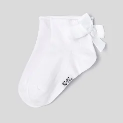 Jacadi Accessoires|分类为空>Mädchensocken mit Schleife JACADI WEISS