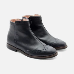 Jacadi Stiefeletten>Mädchen-Stiefel aus Leder MARINEBLAU JACADI