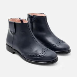 Jacadi Stiefeletten>Mädchen-Stiefel aus Leder MARINEBLAU JACADI