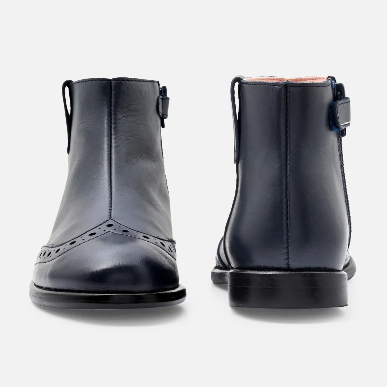 Jacadi Stiefeletten>Mädchen-Stiefel aus Leder MARINEBLAU JACADI
