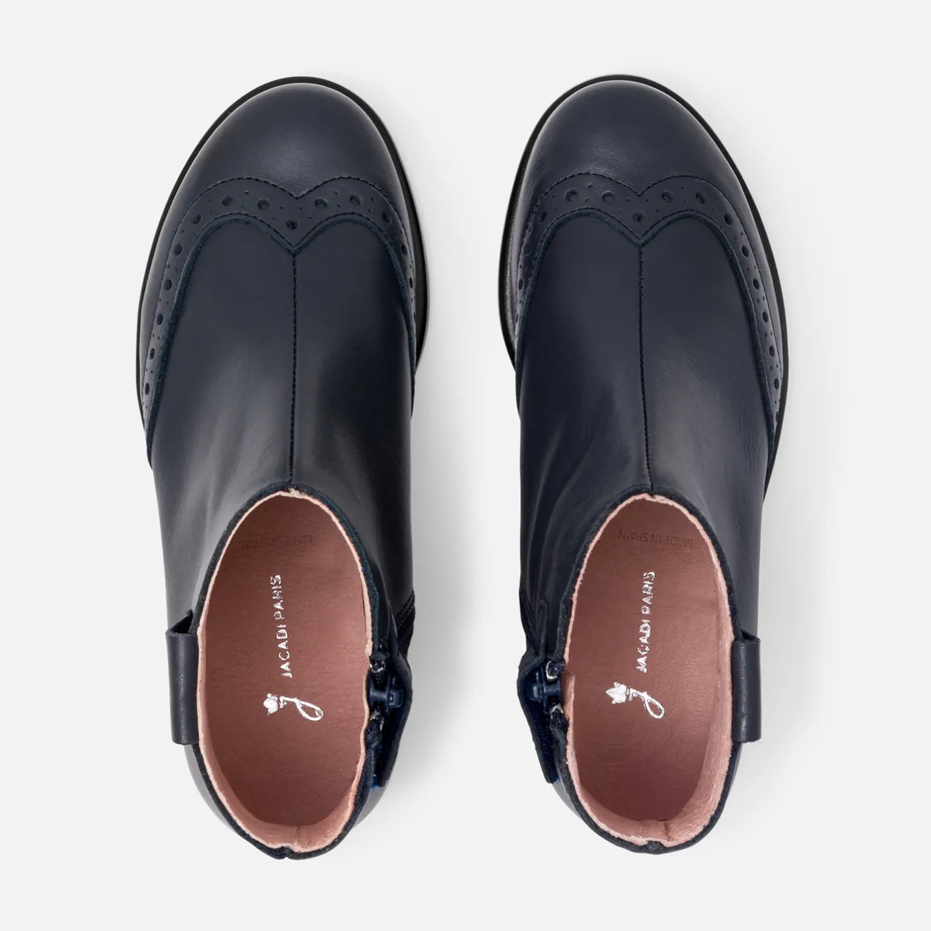 Jacadi Stiefeletten>Mädchen-Stiefel aus Leder MARINEBLAU JACADI