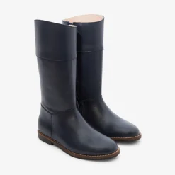 Jacadi Stiefel>Mädchen-Stiefel aus Leder MARINEBLAU JACADI
