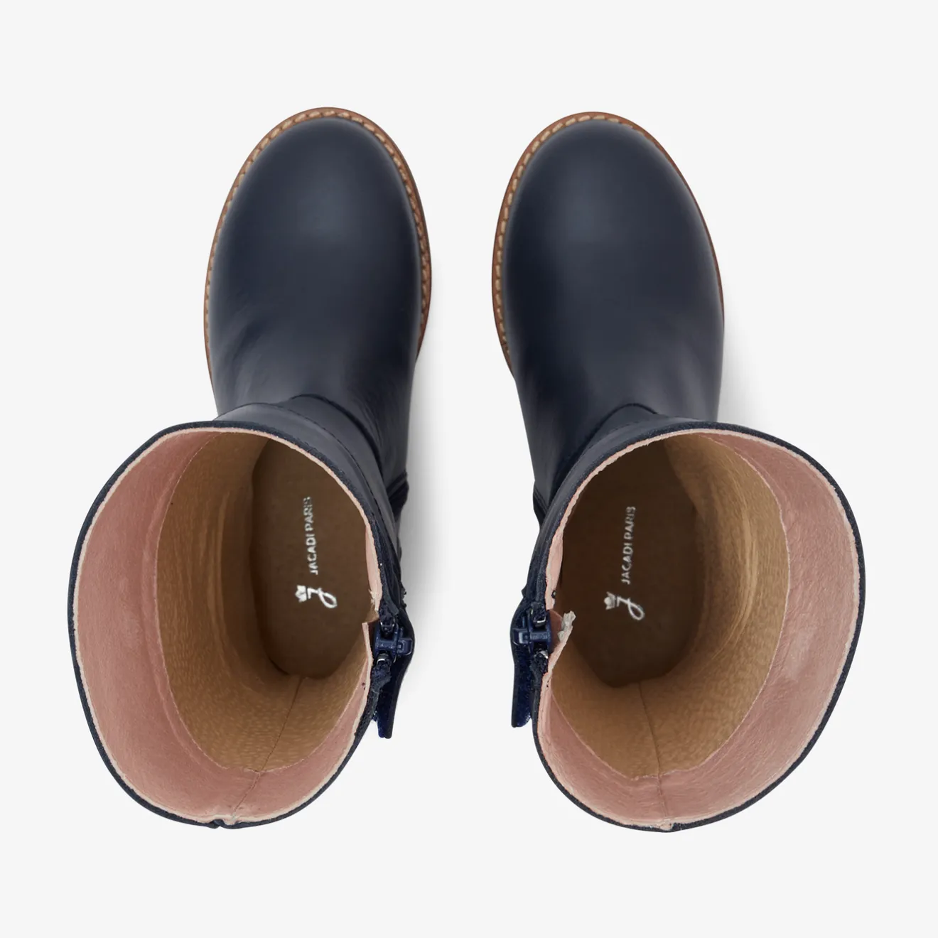Jacadi Stiefel>Mädchen-Stiefel aus Leder MARINEBLAU JACADI