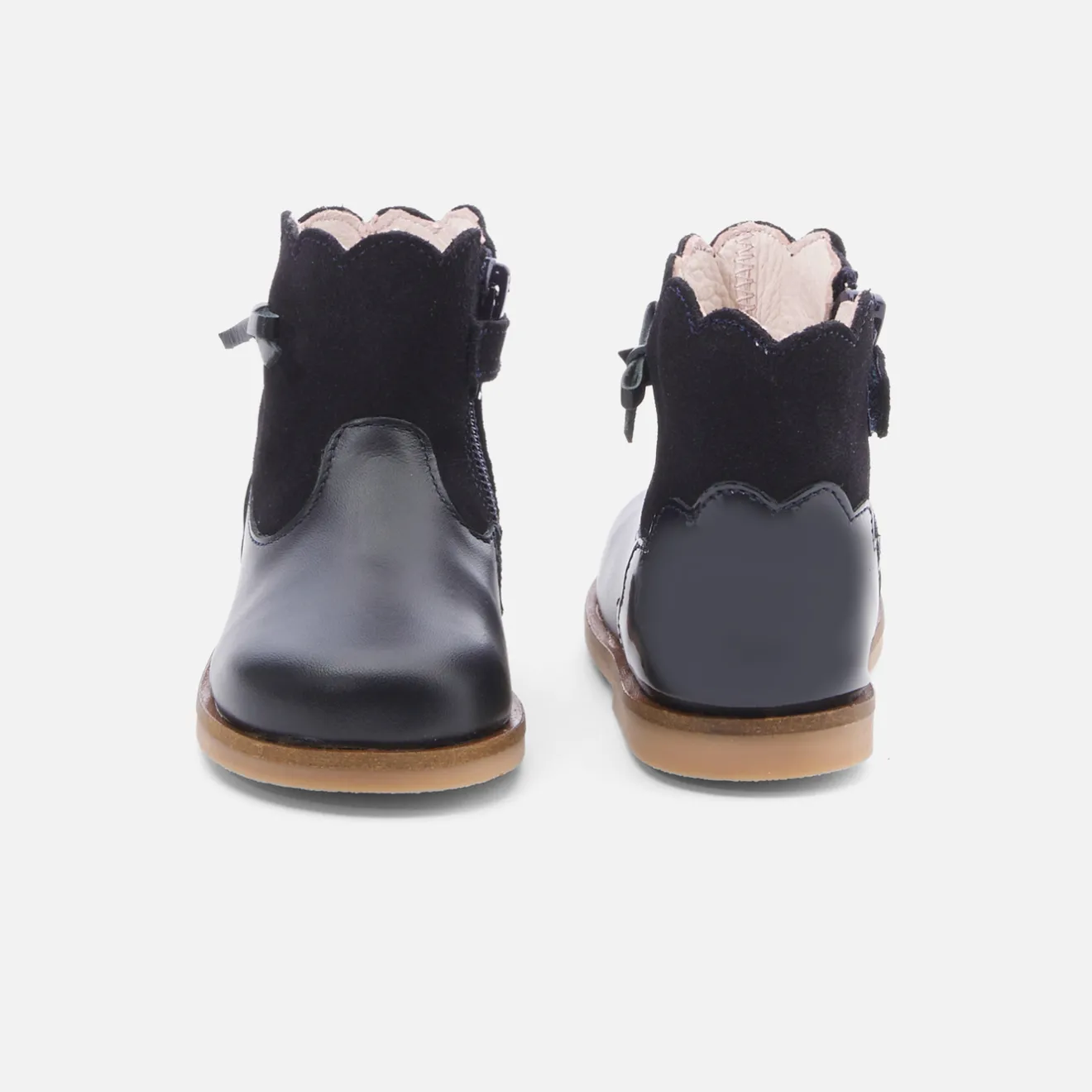 Jacadi Stiefeletten|Schuhe>Mädchen-Stiefeletten aus Leder MARINEBLAU JACADI
