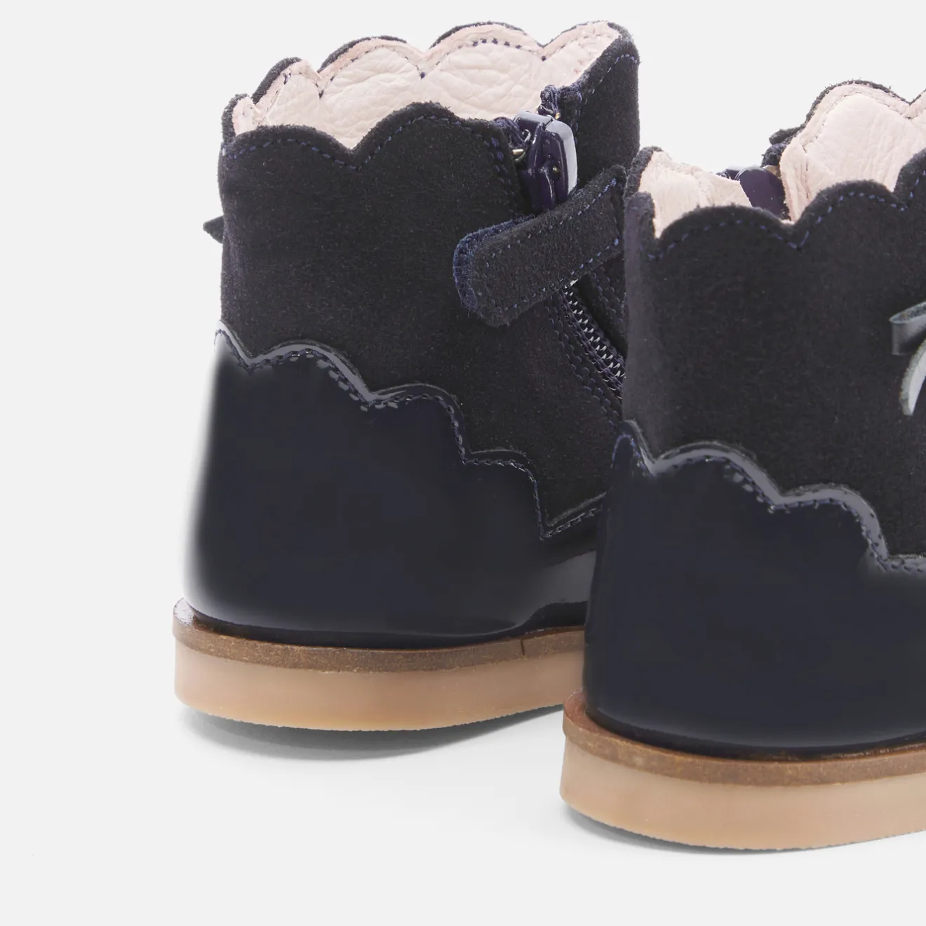 Jacadi Stiefeletten|Schuhe>Mädchen-Stiefeletten aus Leder MARINEBLAU JACADI