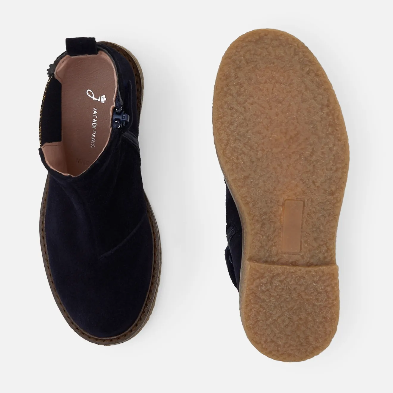 Jacadi Stiefeletten>Mädchen-Stiefeletten aus Leder MARINEBLAU JACADI