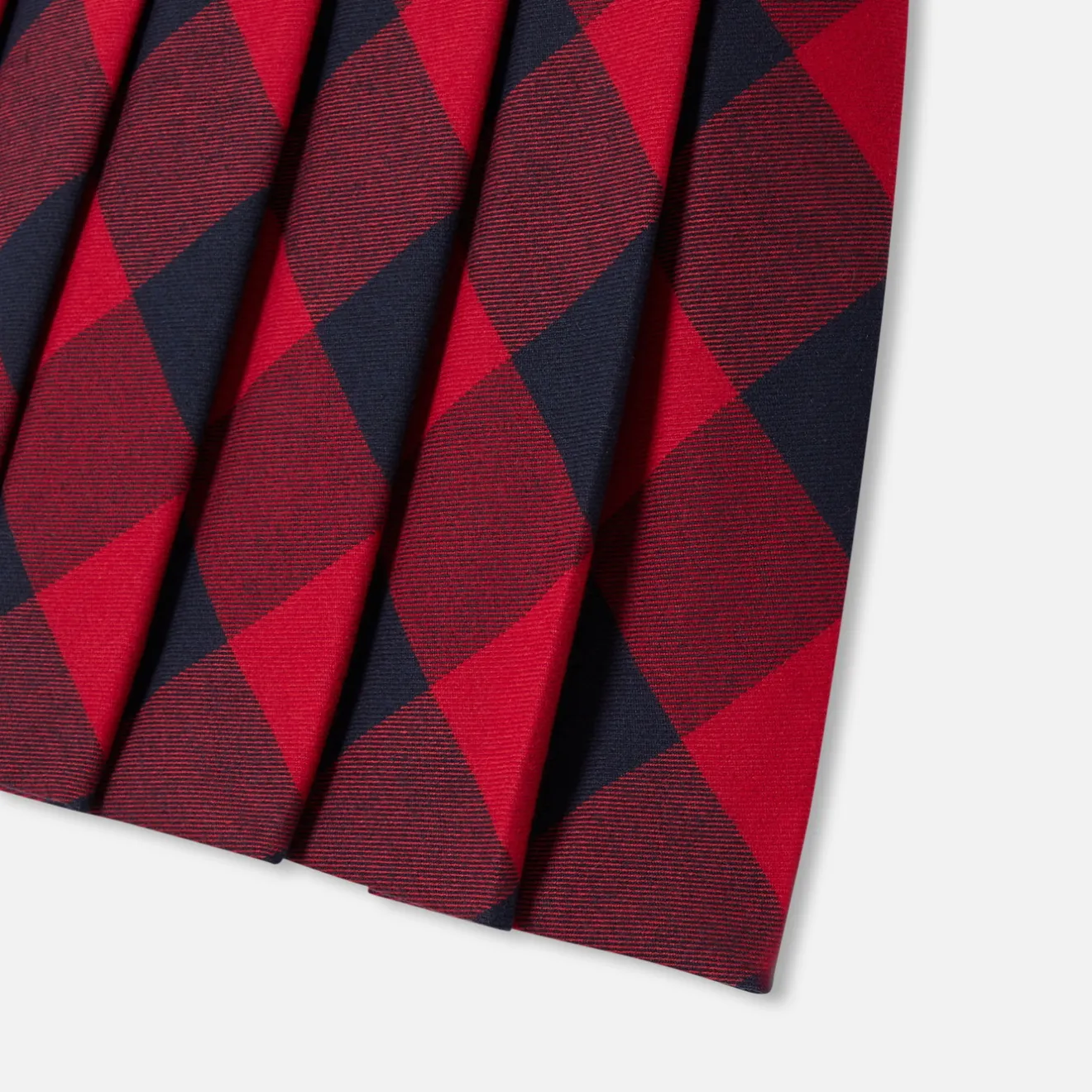 Jacadi Kleider & Röcke>Mädchen-Trägerkleid aus Flanell MARINEBLAU/ROT