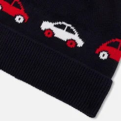 Jacadi Weitere Accessoires|Mützen, Schale Und Handschuhe>Mütze mit Automotiv Kleinkind Junge MARINEBLAU/MEHRFARBIG