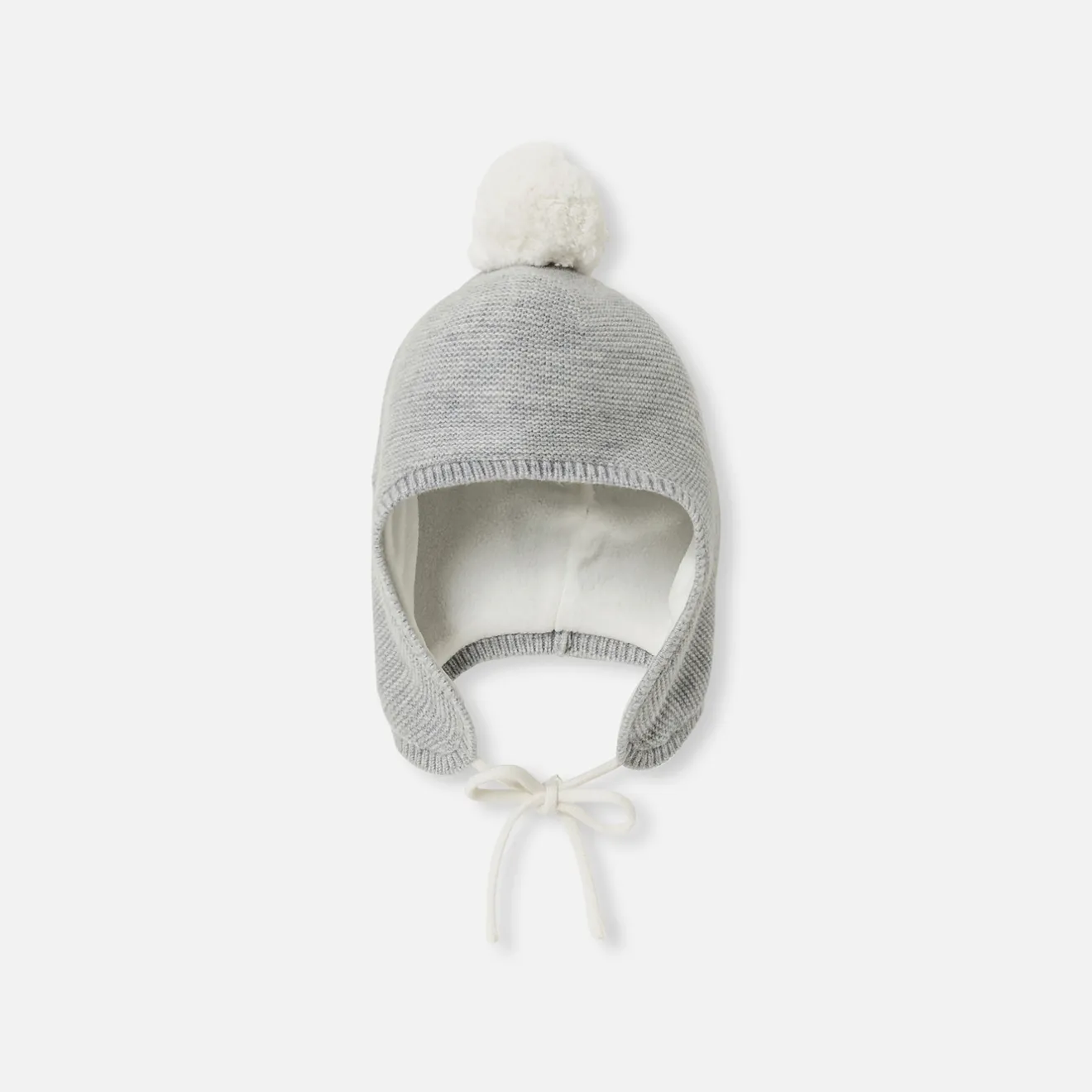 Jacadi Mützen, Schale Und Handschuhe|Accessoires>Mütze mit Pompon für Baby Mädchen GRAU MELIERT HELL JACADI