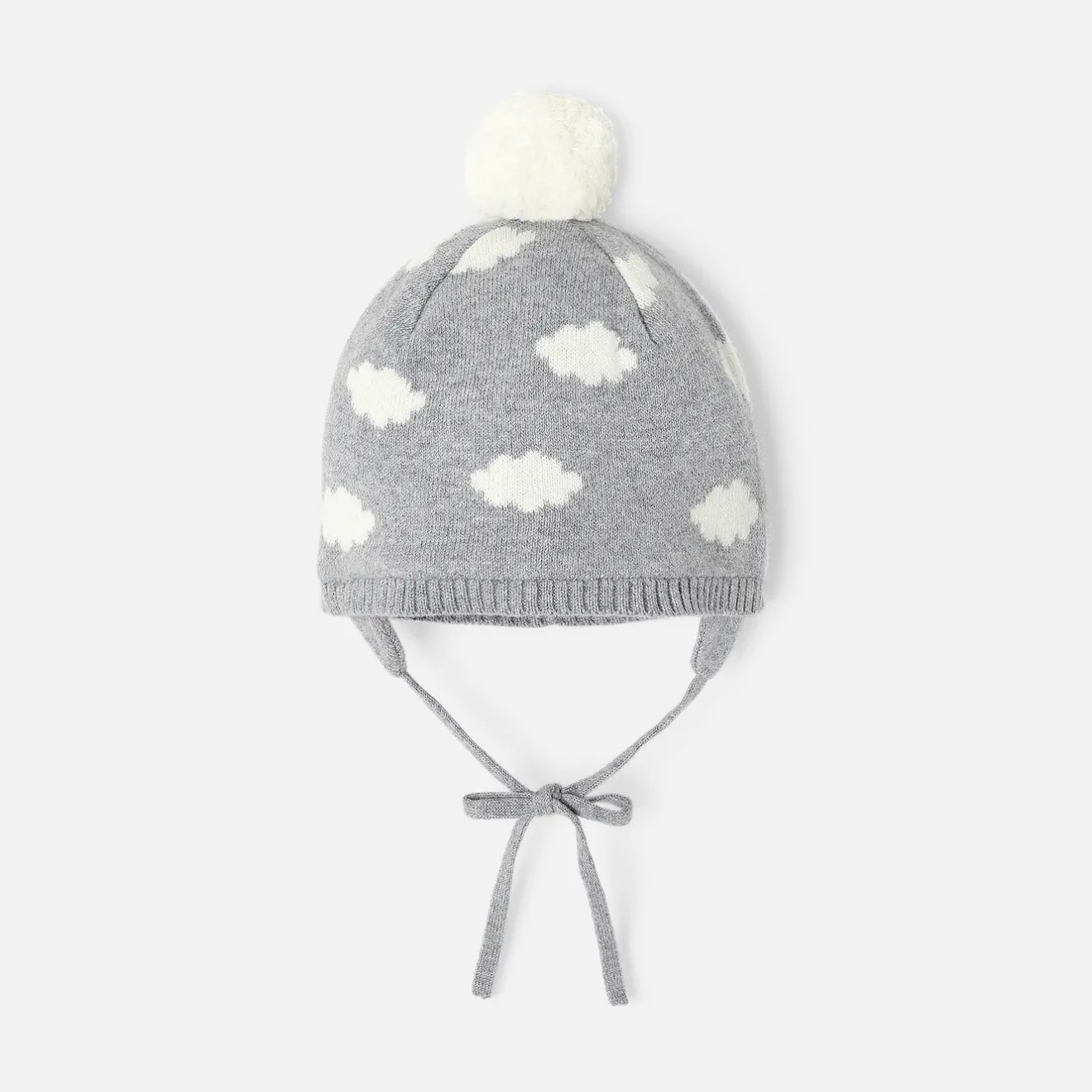 Jacadi Accessoires>Mütze mit Pompon für Jungen GRAU/ECRU