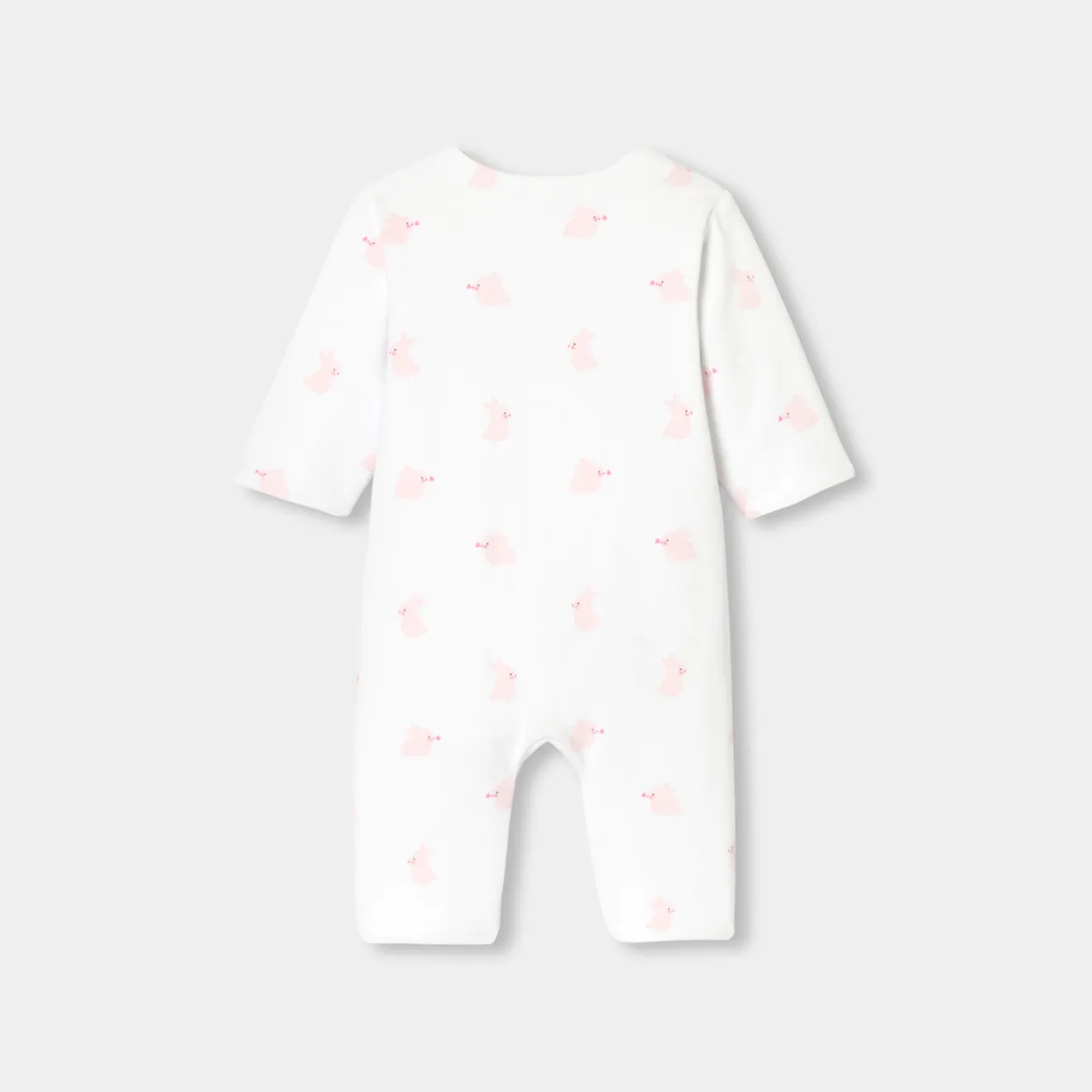 Jacadi Spieler, Latzhosen, Ensembles>Overall aus Jersey für Baby Mädchen WEISS/ROSA