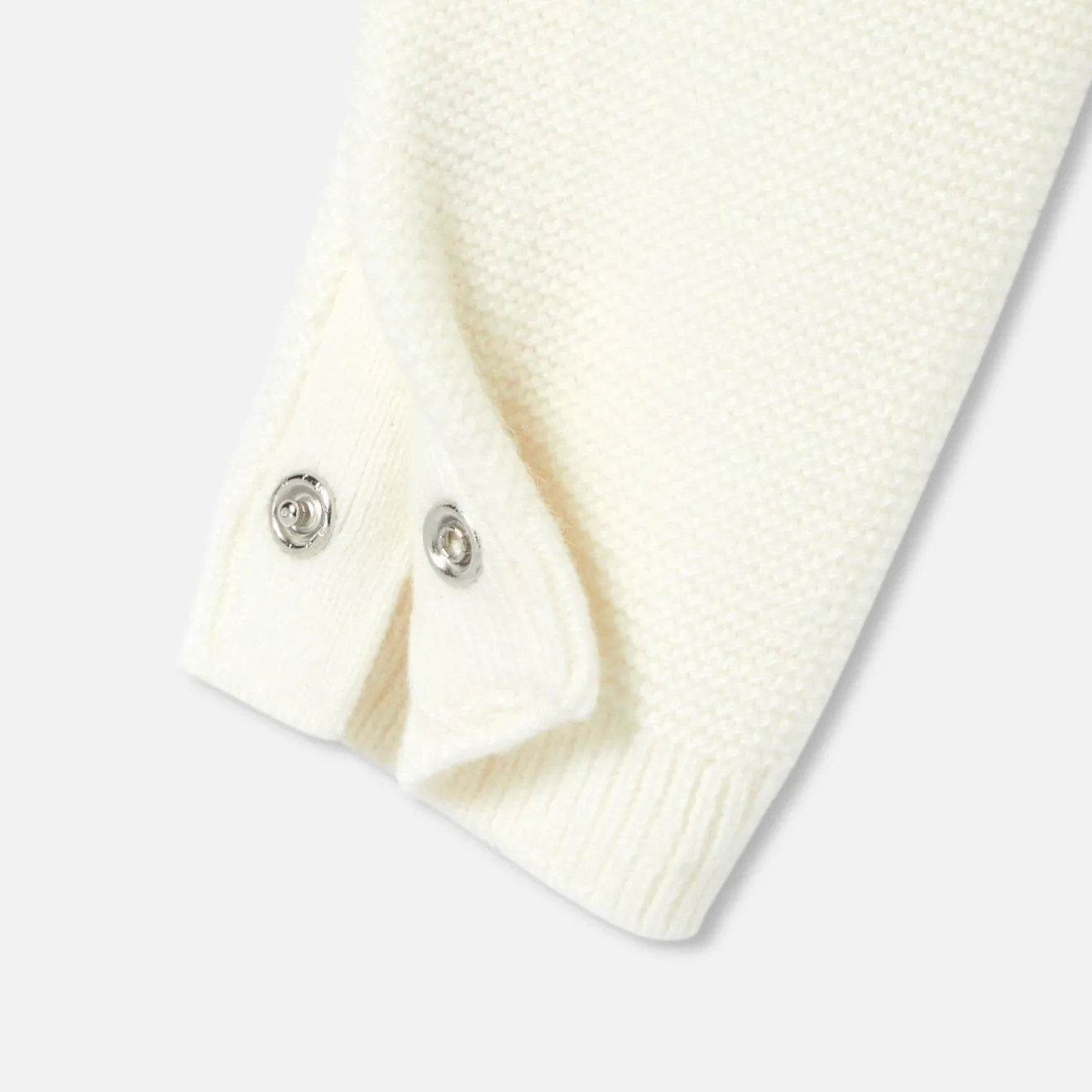 Jacadi Spieler, Latzhosen, Ensembles>Overall aus Krausstrick für Baby Mädchen WEICHES JACADI WEISS