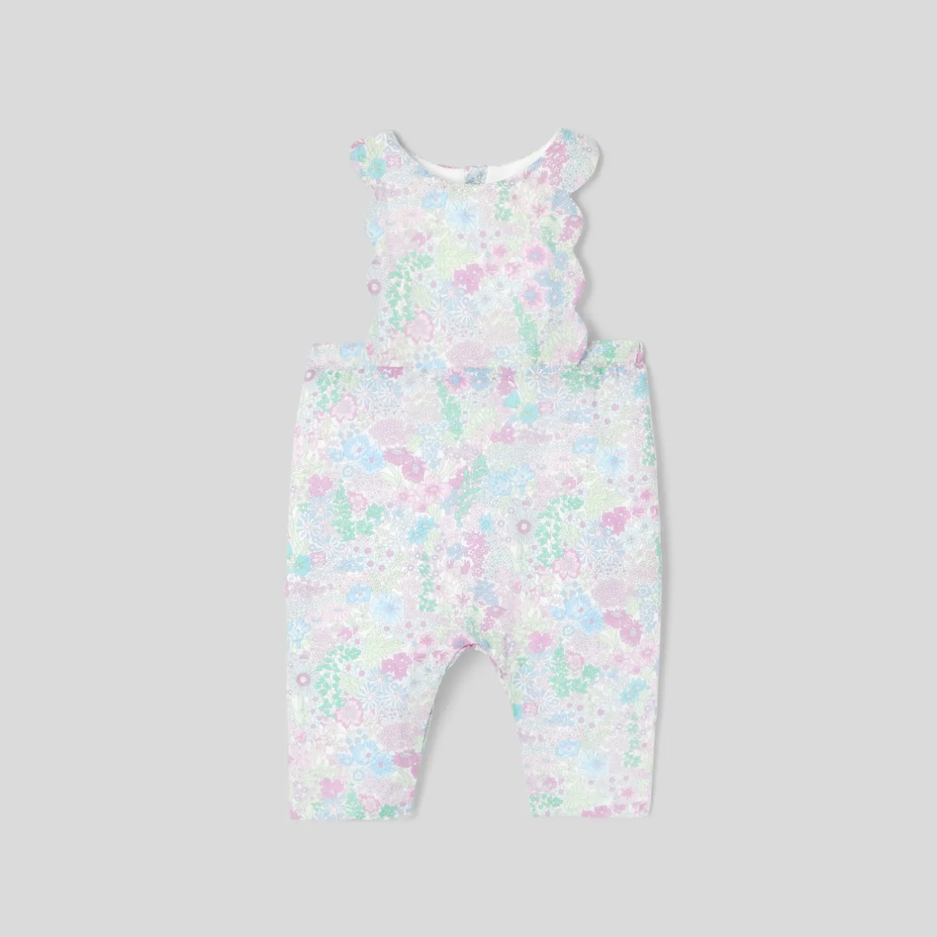 Jacadi Spieler, Latzhosen, Ensembles>Overall aus Liberty-Stoff für Mädchen WEISS/MEHRFARBIG